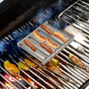 Hot Dog Sausage Grill Stainless Steel Wooden Handle BBQ Rack Kitchen Tools(Boxed)