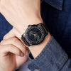 SKMEI 2116 Multifunctional Men 30M Waterproof Fashion Casual Quartz Watch(Black Steel)