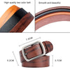 Dandali XX829 Men Retro Pin Buckle Leather Belt Waistband, Length: 115-125cm (Coffee)