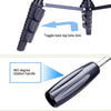 YUNTENG VCT-680RM 4-Section Folding Legs Aluminum Alloy Tripod Mount with Three-Dimensional Tripod Head for DSLR & Digital Camera, Adjustable Height: 46-138cm (Black)