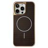 For iPhone 15 Pro Pita Series MagSafe TPU + PC Texture Phone Case(Gold)