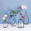 Black Iron Flower Vase Frame Plant Holder, Decorating Indoor Cafe Home, Size: 12cm x 23cm