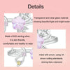 S925 Sterling Silver Platinum Plated Flower Butterfly Adjustable Ring(SCR1011-E)