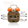 A59 Square Metal Bell Alarm Clock Ringing Alarm Clock Child Student Bedside Bell With Alarm(Light Pink)