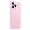 For iPhone 14 Pro Max Nano Lens Cover Liquid Silicone Phone Case(Pink)