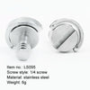 BEXIN LS095 2 PCS D Ring Screws Camera Plate Mount 1/4 inch Quick Release Screws