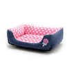 Pink Cartoon Pet Bed - Medium - Soft & Washable