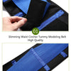 Women Abdomen Adjustable Belt Body Sculpting Corset with Fat Burning Slimming, Size:XL(Blue)