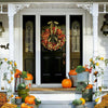Hydrangea Wreath Door Hanging Artificial Flower Christmas Ornament, Size: 40cm