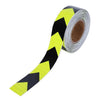 2 PCS Fluorescent Yellow Black Arrow Truck Sign Sticker Corridor Reflective Floor Stickers, Specification: 5cm x 20m