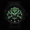 BAOGELA 1901 Honeycomb Hollow Luminous Dial Silicone Strap Quartz Watch For Men(Black Rose Gold)