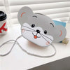 Children Mini Cute Cartoon Single Shoulder Bags(Little Gray Mouse)