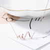 S925 Sterling Silver Necklace Women ECG Accessory Necklace(Rose Gold)