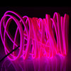 EL Cold Pink Light Waterproof Flat Flexible Car Strip Light with Driver for Car Decoration, Length: 5m(Pink)