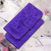 For Realme 13+ Global Butterfly Rose Embossed Leather Phone Case(Purple)