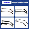 Knitted Eyeglasses Leg Cover Elastic Anti-Slip Cover Eyeglass Holder Sleeve(Grey)