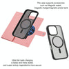 For iPhone 14 Plus ViLi GBS Series MagSafe Magnetic RFID Leather Flip Phone Case(Pink)