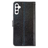 For Samsung Galaxy A26 5G Glitter Powder Flip Leather Phone Case(Black)