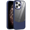 For iPhone 11 Pro Litchi Texture TPU Hybrid Acrylic Phone Case(Blue)