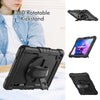 For Lenovo Tab M10 Plus 10.6 Gen 3rd Silicone Hybrid PC Tablet Case with Shoulder Strap(Black)