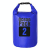 Outdoor Waterproof Bag Dry Sack PVC Barrel Bag, Capacity: 2L (Dark Blue)
