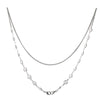 Mask Anti-Lost Hanging Chain Round Handmade Pearl Multi-Purpose Sweater Chain Glasses Chain(Silver)