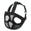 XS Black Bulldog Muzzle Breathable Mesh - Anti-Barking, Biting