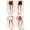 Women Sports Fake Two-Piece Quick-Drying Breathable Fitness Yoga Skirt Pants, Size: S(Merlot Red)