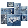 5pcs/set 4 Jumper Shirt Elbow Knee Repair Patch Denim Cutting Patch