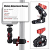 JMSUZ 124124 SLR Camera Rail Adjustable Clamp Crab Clamp (Red)