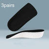 3pairs Boost Half Height Increase Shoe Insoles For Men Women,Spec: 2.5cm Black(Free Size)