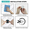 2pcs Stainless Steel Hooks Kitchen Bathroom Storage Behind Door Hooks With Adhesive, Style: Square Silver