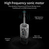 Rechargeable Ultrasonic Soft Bristle Electrical Toothbrushes Flosser 6 Gear With 4 Brushes(Black)
