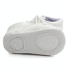 D0772 Cotton Uppers Semi-Rubber Soles Non-Slip Baby Walking Shoes, Size: 12cm(White)