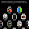 IW9 2.05 inch Square Screen Smart Watch Supports Bluetooth Calls/Blood Oxygen Monitoring(Rose Gold)
