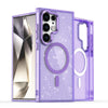 For Samsung Galaxy S23 Ultra 5G Glitter MagSafe Shockproof Phone Case(Purple)