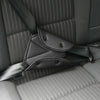 Car Seat Safety Belt Cover Sturdy Adjustable Triangle Safety Seat Belt Pad Clips Child Protection(Black)