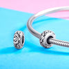 S925 Sterling Silver Classical Flower Beads DIY Bracelet Hollow Pattern Beads