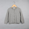 Spring and Autumn Children Clothing Girl Cotton Knit Cardigan Sweater, Kid Size:90cm(Gray)