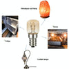 E14 Salt Crystal Lamps High Temperature Resistant Oven Light Bulb, Power: 25W Brass Lamp Head(2700K Warm White)