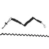 Stretchable Kayak Paddle Board Safety Rope Spring Leash With Safety Lock(Orange)