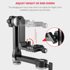YELANGU A171 YLG0401E-C 360 Degree Rotation Horizontal Cantilever Gimbal Tripod Head for Home DV and SLR Cameras (Black)