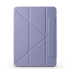 For iPad 10th Gen 10.9 2022 Fixed Buckle Magnetic Deformation Leather Tablet Case(Lavender Purple)