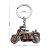 Simulation Cool Motorcycle Keychain Metal Decoration Pendant, Style: X-1425 Red Antique