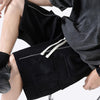 Men Summer Work Loose Fitting Sports Shorts, Size:M(K23217-Black)
