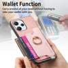 For Redmi K70 / K70 Pro 5G Retro Magsafe Cross Leather Ring Holder Card Bag Phone Case(Pink)