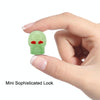 1 Sets Car Tire Luminous Valve Cap Motorcycle Skull Valve Core Cap(Green)
