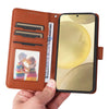 For Samsung Galaxy S25 5G BETOPNICE BN-005 2 in 1 Detachable Imitate Genuine Leather Phone Case(Brown)
