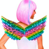 3 PCS Children Prom Dress Up Wings Elf Colorful Wings Party Costume Props(Red)