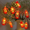 1.5m 10 LEDs Retro Kerosene Lamp LED Lights String Bedroom Decoration(Warm White Light)